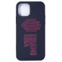 Evelatus iPhone 12 Pro soft touch silicone hoesje DR Logo N3 rood zwart