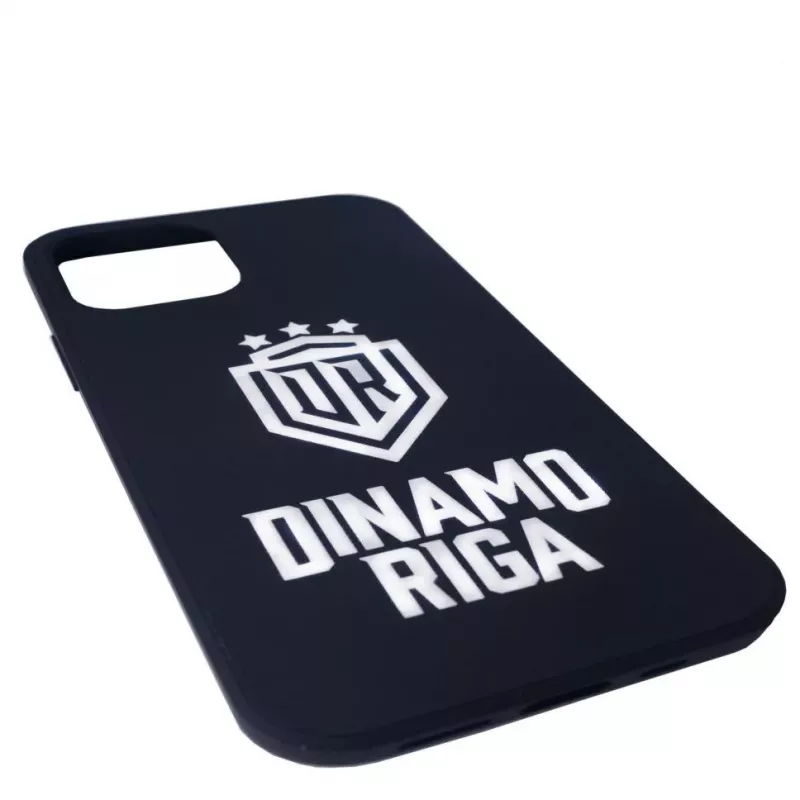 Evelatus iPhone 12 Pro soft touch silicone hoesje DR Logo N4 wit zwart