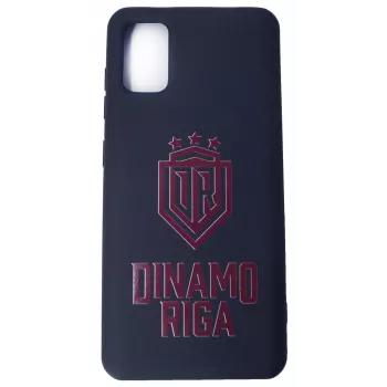 Evelatus Samsung Galaxy A41 soft touch silicone hoesje DR Logo N4 rood zwart