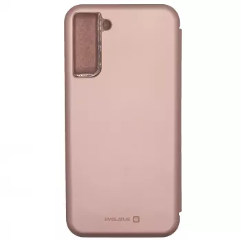 Evelatus Samsung Galaxy S21 Plus Book Case roségoud