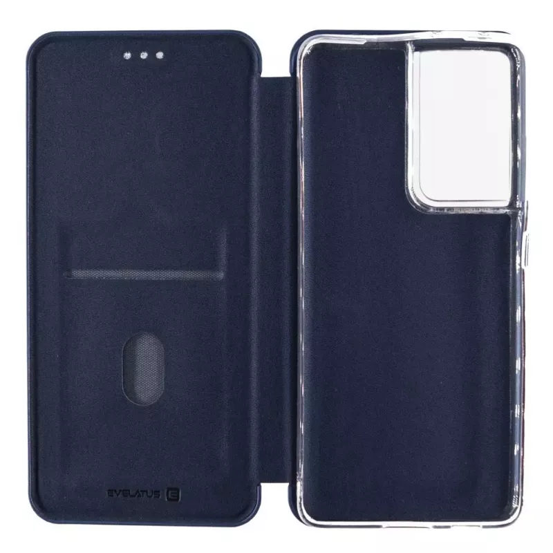 Evelatus Samsung Galaxy S21 Ultra Book Case Blauw