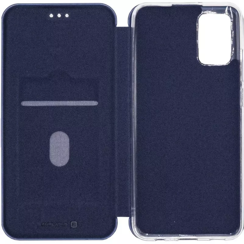Evelatus Book Case voor Xiaomi Redmi 9T, Redmi Note 9 4G, Poco M3 - Middernachtblauw