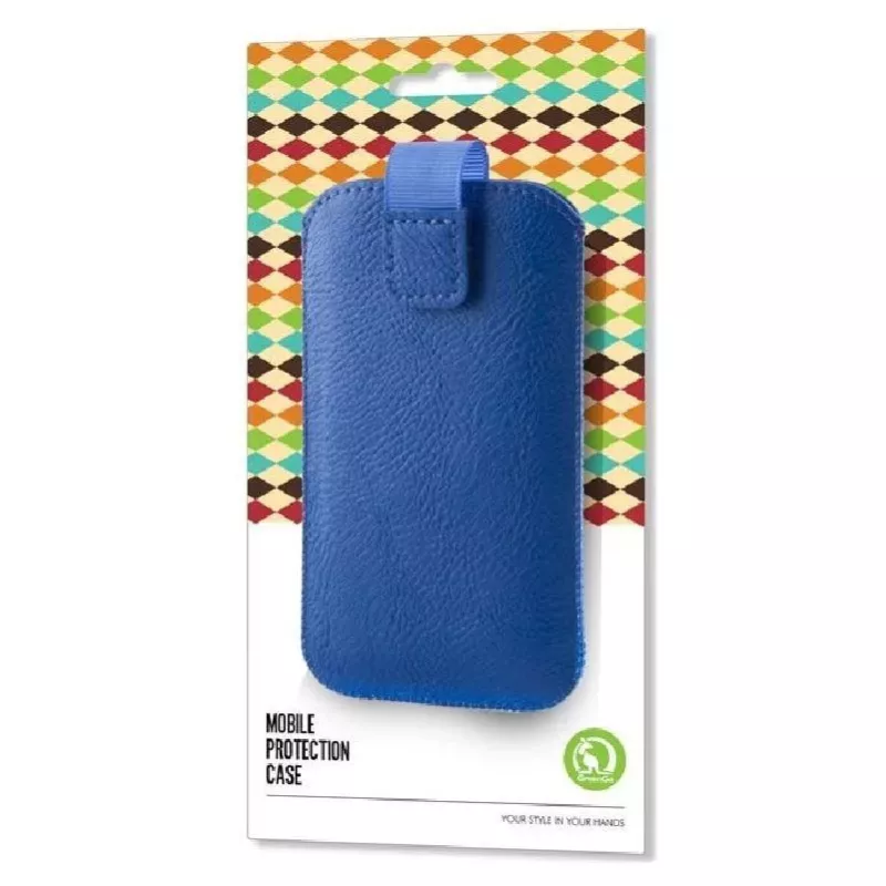 GreenGo Samsung Galaxy Note 2 Mono XXXXL flipcase blauw
