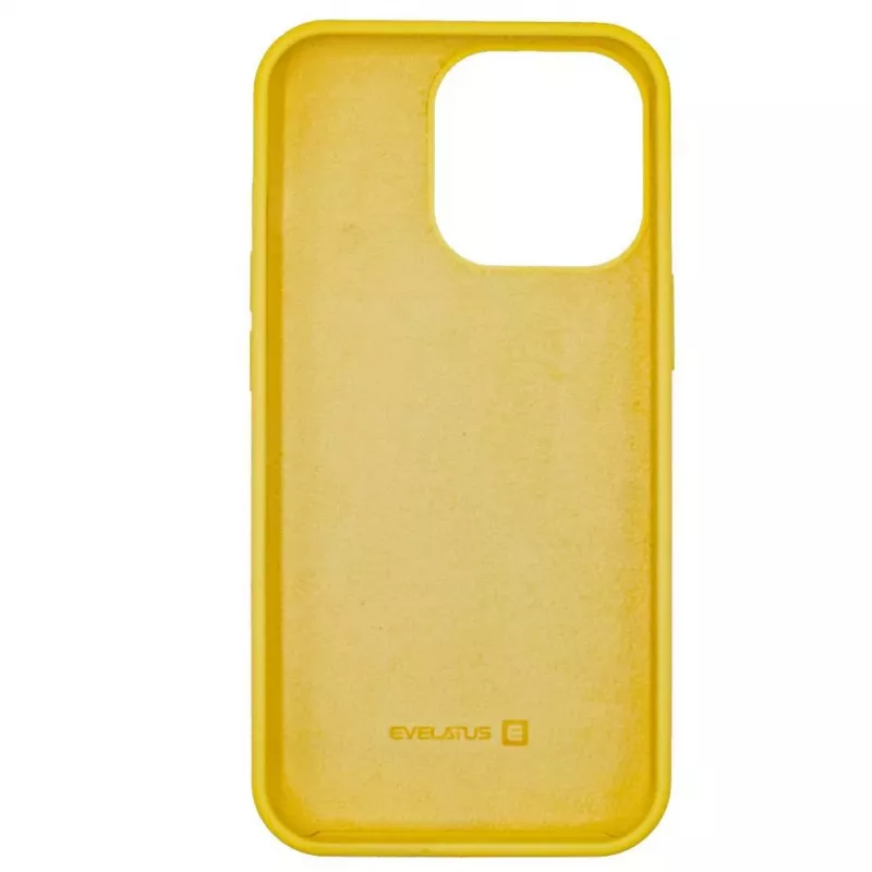 Evelatus Apple iPhone 13 Pro premium soft touch siliconenhoes geel