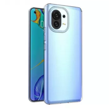 Evelatus Xiaomi Mi 11 Transparant Siliconen Hoesje 1,5mm TPU Transparant