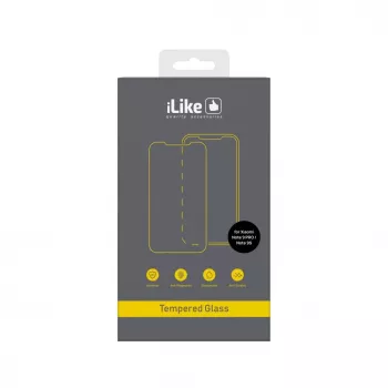 iLike Screenprotector voor Xiaomi Redmi Note 9 Pro/9S, 0,33 mm Flat clear gehard glas