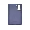 Evelatus Samsung Galaxy S21 FE Premium Soft Touch siliconen case marineblauw