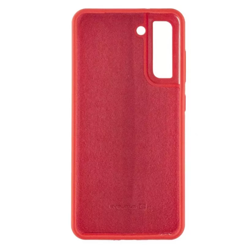 Evelatus Samsung Galaxy S21 FE Premium Soft Touch siliconen case Chinees rood