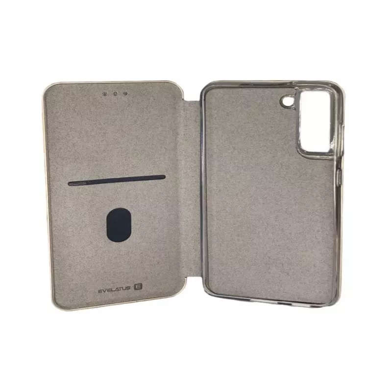 Evelatus Samsung Galaxy S21 FE Book Case goud