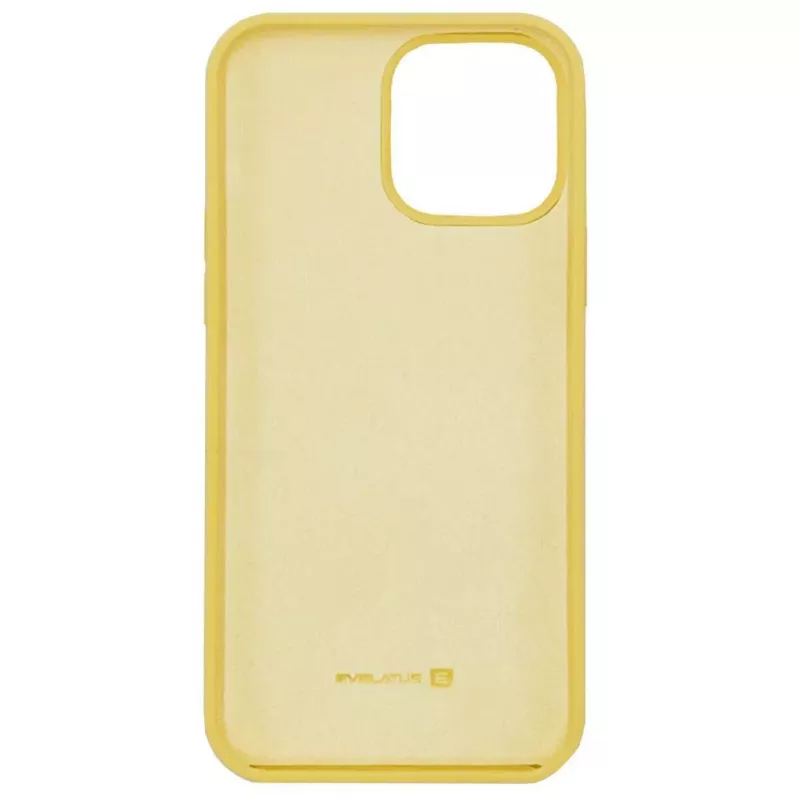 Evelatus Apple iPhone 12 Pro Max Premium Soft Touch silicone case geel