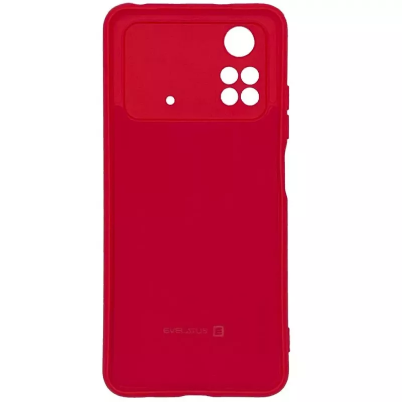 Evelatus Xiaomi Poco X4 Pro 5G Premium Soft Touch silicone hoesje rood