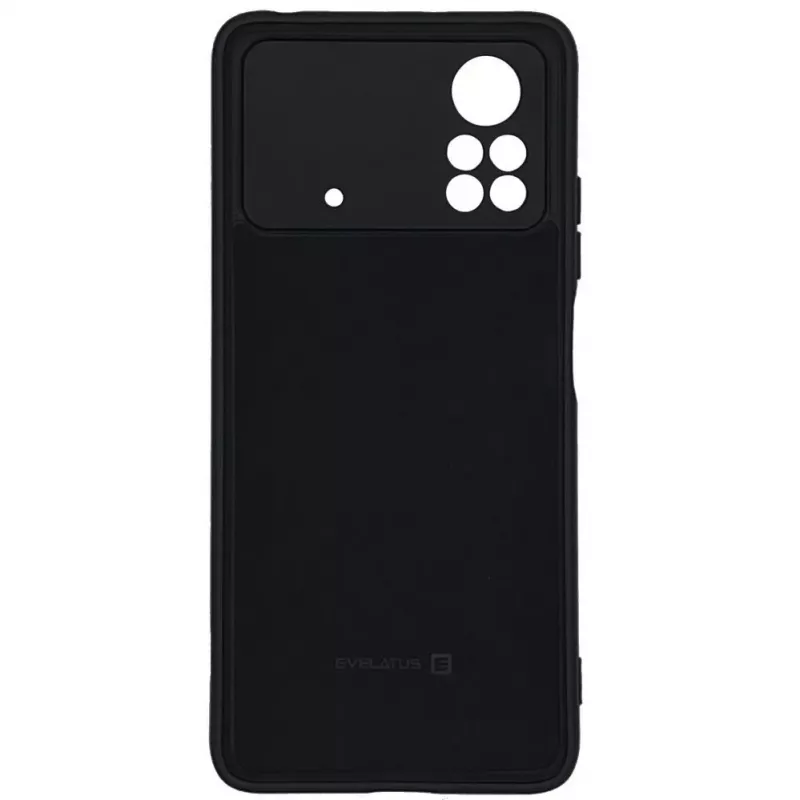 Evelatus Xiaomi Poco M4 Pro Nano silicone hoesje Soft Touch TPU zwart