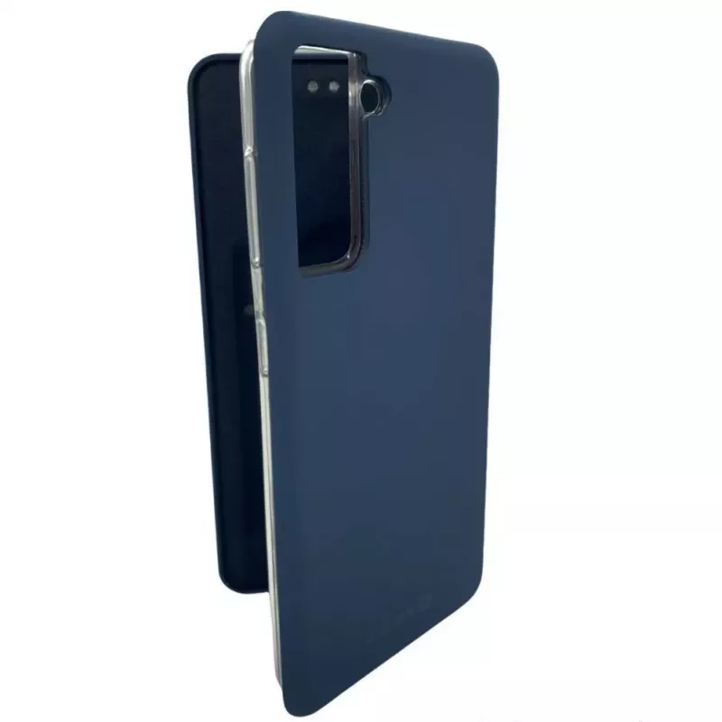 Evelatus Samsung Galaxy S21 FE Book Case Donkerblauw