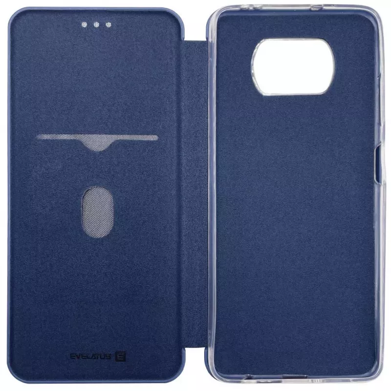Evelatus Xiaomi Poco X3/X3 NFC/X3 Pro Book Case Donkerblauw