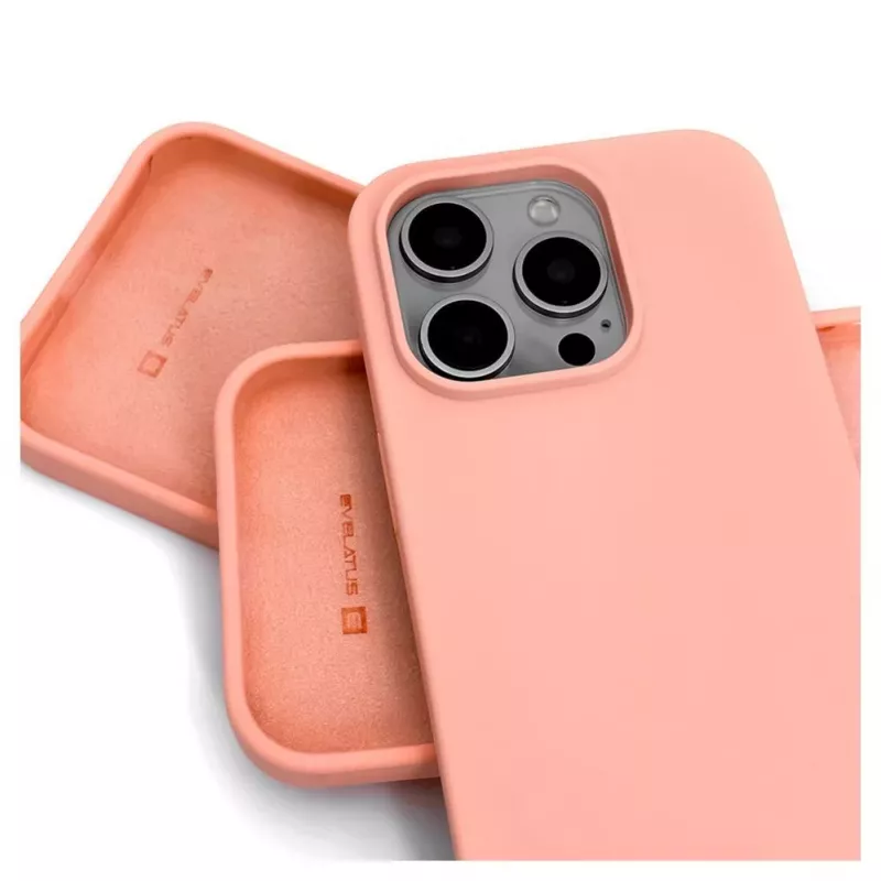 Evelatus Apple iPhone 14 Pro 6.1 Premium Soft Touch silicone hoesje lichtroze