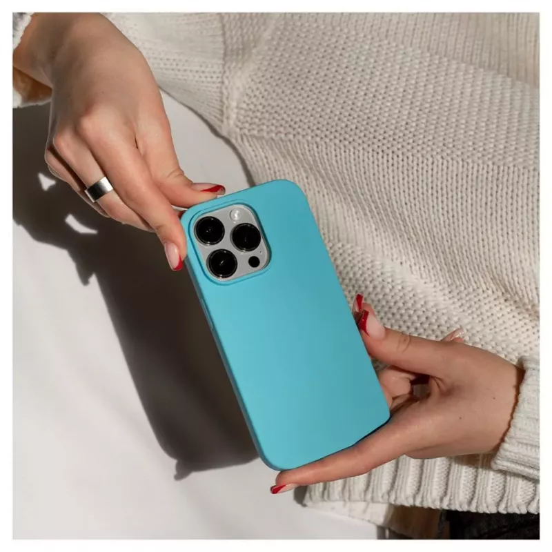 Evelatus Apple iPhone 14 Pro 6.1 Premium Soft Touch Silicone Case hemelsblauw