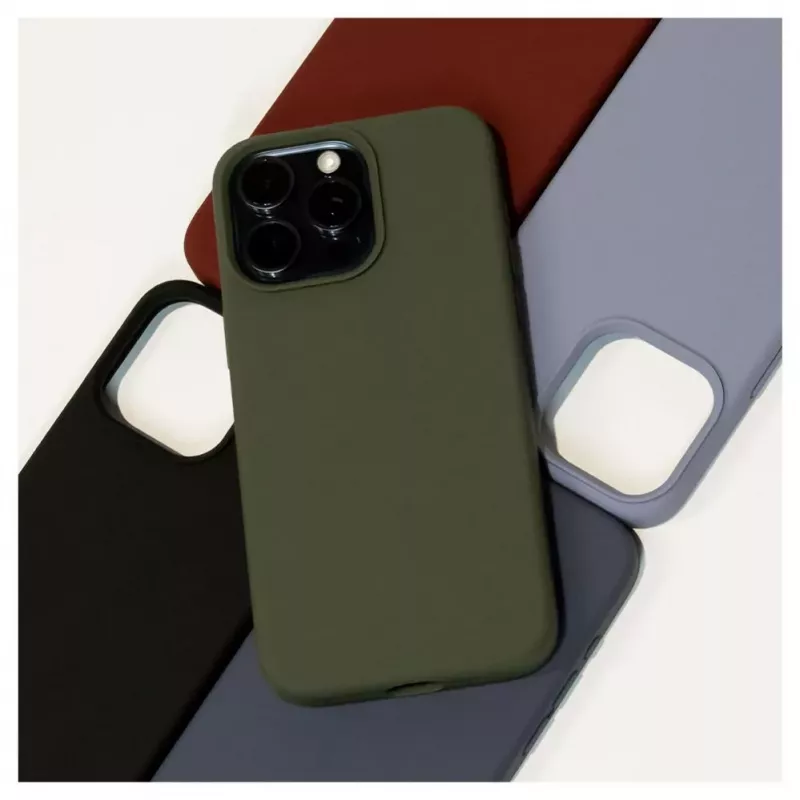 Evelatus Apple iPhone 14 Pro Max 6.7 Premium Soft Touch Silicone Case middernachtblauw