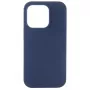 Evelatus Apple iPhone 14 Pro Max 6.7 Premium Soft Touch Silicone Case diep marineblauw