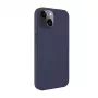 Evelatus Apple iPhone 14 echt leren hoesje met MagSafe blauw