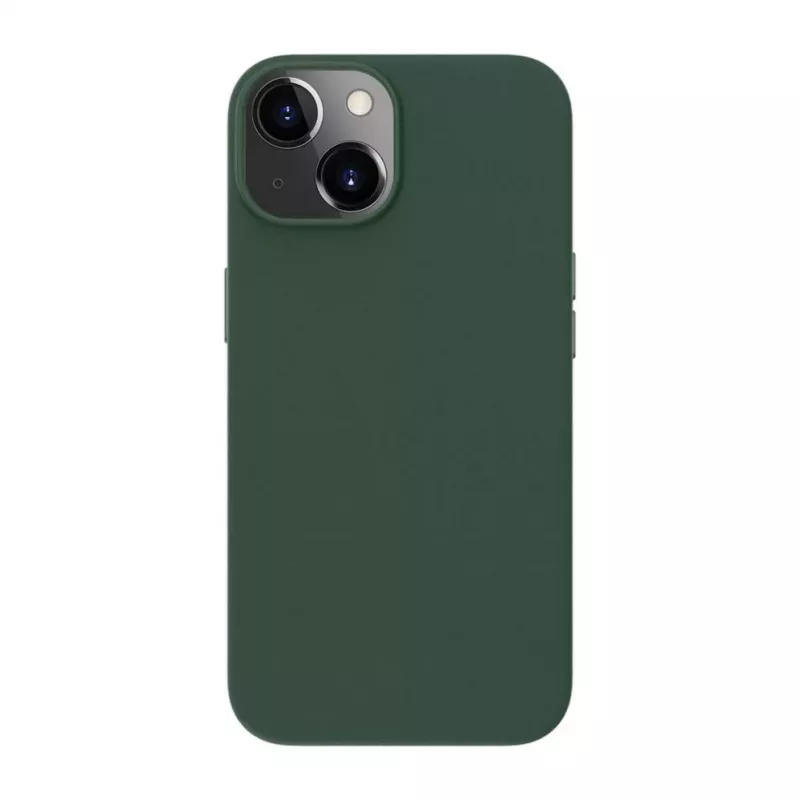 Evelatus Apple iPhone 14 echt leren hoesje met MagSafe donkergroen