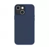 Evelatus Apple iPhone 14 Plus echt leren hoesje met MagSafe blauw