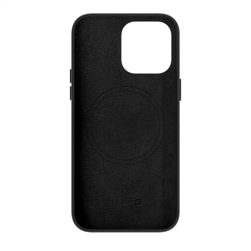 Evelatus Apple iPhone 14 Pro echt leren hoesje met MagSafe zwart