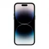 Evelatus Apple iPhone 14 Pro echt leren hoesje met MagSafe donkergroen