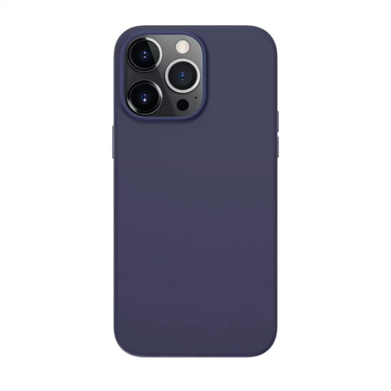 Evelatus Apple iPhone 14 Pro Max echt leren hoesje met MagSafe blauw