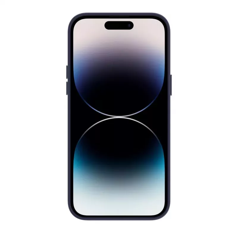 Evelatus Apple iPhone 14 Pro Max echt leren hoesje met MagSafe blauw