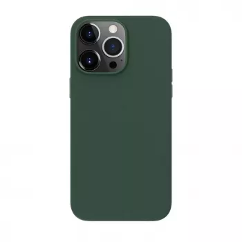 Evelatus Apple iPhone 14 Pro Max echt leren hoesje met MagSafe donkergroen