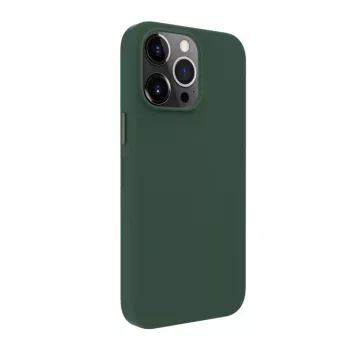 Evelatus Apple iPhone 14 Pro Max echt leren hoesje met MagSafe donkergroen