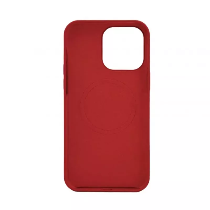 Evelatus Apple iPhone 14 Plus premium MagSafe soft touch siliconenhoes donkerrood