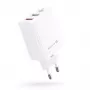 Evelatus ETC06 reisoplader EU-wand 3 poorten 32W USB-C / USB-A2 wit