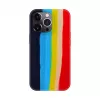Evelatus Apple iPhone 13 Pro Max siliconenhoes meerkleurig regenboog