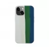 Evelatus Apple iPhone 14 siliconenhoes meerkleurig groen