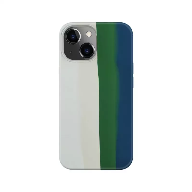 Evelatus Apple iPhone 14 siliconenhoes meerkleurig groen