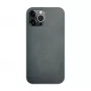 iLike Apple iPhone 12 / 12 Pro siliconen-kunststof hoes Eco Print Design zwart