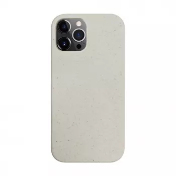 iLike Apple iPhone 12 Pro Max siliconenhoes Eco Print Design wit