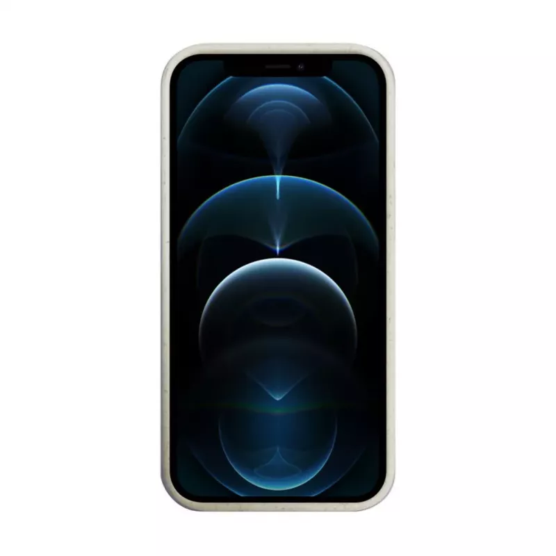 iLike Apple iPhone 12 Pro Max siliconenhoes Eco Print Design wit