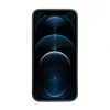 iLike Apple iPhone 12 Pro Max siliconen-kunststof hoes Eco Print Design zwart