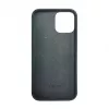 iLike Apple iPhone 12 Pro Max siliconen-kunststof hoes Eco Print Design zwart