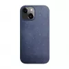iLike Apple iPhone 13 siliconen-kunststof hoes Eco Print Design blauw