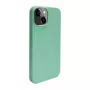 iLike Apple iPhone 14 siliconen-kunststof hoes Eco Print Design bloem groen