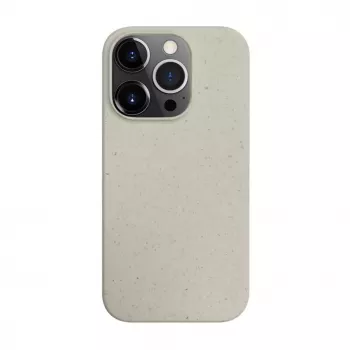 iLike Apple iPhone 14 Pro Max siliconen TPU hoes Eco Print Design wit