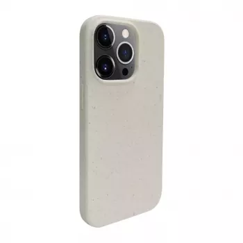 iLike Apple iPhone 14 Pro Max siliconen TPU hoes Eco Print Design wit