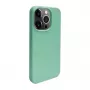 iLike Apple iPhone 14 Pro Max siliconen-kunststof hoes Eco Print Design bloem groen