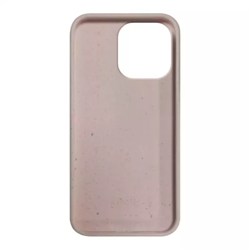 iLike Apple iPhone 14 Pro Max siliconen-kunststof hoes Eco Print Design beige