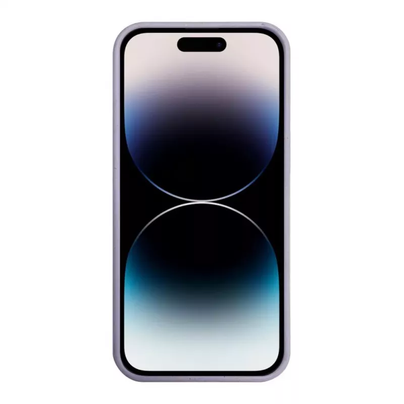 iLike Apple iPhone 14 Pro siliconen-kunststof hoes Eco Print Design bloem lila