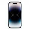 iLike Apple iPhone 14 Pro Max siliconen-kunststof hoes Eco Print Design blauw