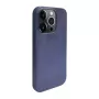 iLike Apple iPhone 14 Pro Max siliconen-kunststof hoes Eco Print Design blauw